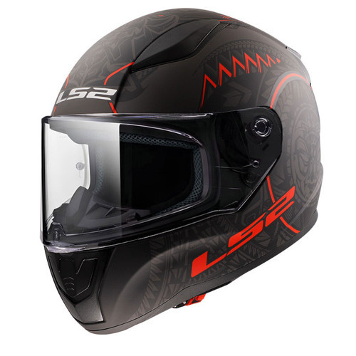 RAPID 2 TAKAROA MAT SİYAH KIRMIZI KASK