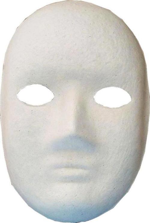 Boyanabilir Boyama Maskesi ( Erkek ) Kağıt Karton Maske - 10 Adet