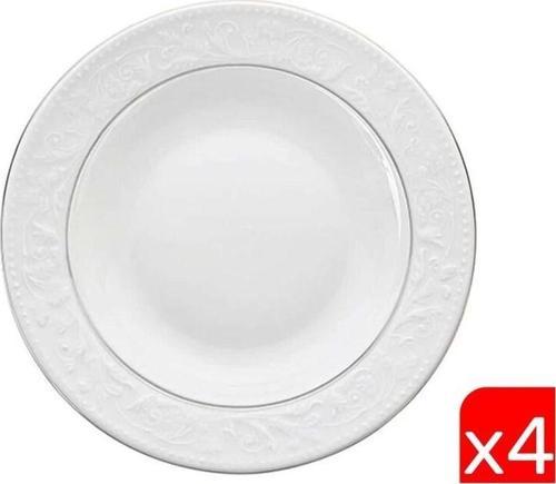Hazan Platin Yaldız Çukur Tabak 22cm 4 lü 04POR031144
