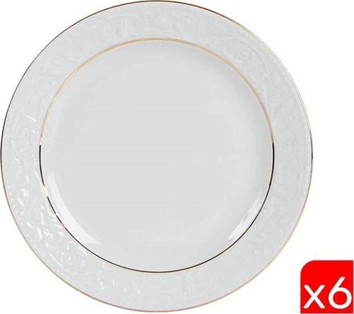 Hazan Altın Yaldız Düz Tabak 25cm 6 lı 04POR031038