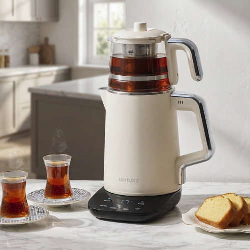 Omega Tea Çay Makinesi Krem
