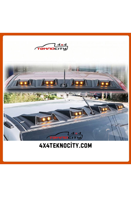 Renault Duster 2024 + Uyumlu MOON VİSÖR TAVAN KEBİ TURUNCU SÜPER LED Off-Road Aksesuarı