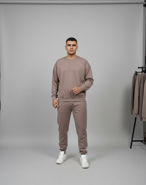 Geniş Kalıp Sweat Vizon 2XL