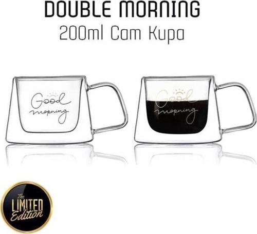 Double Morning 200 ml Kupa 36 13793 Gold Yazılı