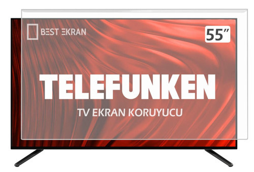 Telefunken 55TU9070UA TV EKRAN KORUYUCU - Telefunken 55" inç 140 Ekran Koruyucu Android smart Led