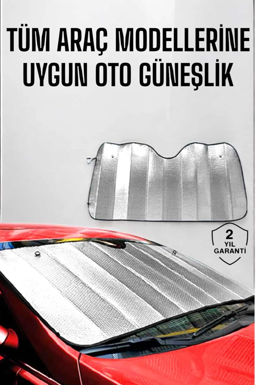 Oto Güneşlik Tüm Araç Tiplerine Uygun Isı Önleyici