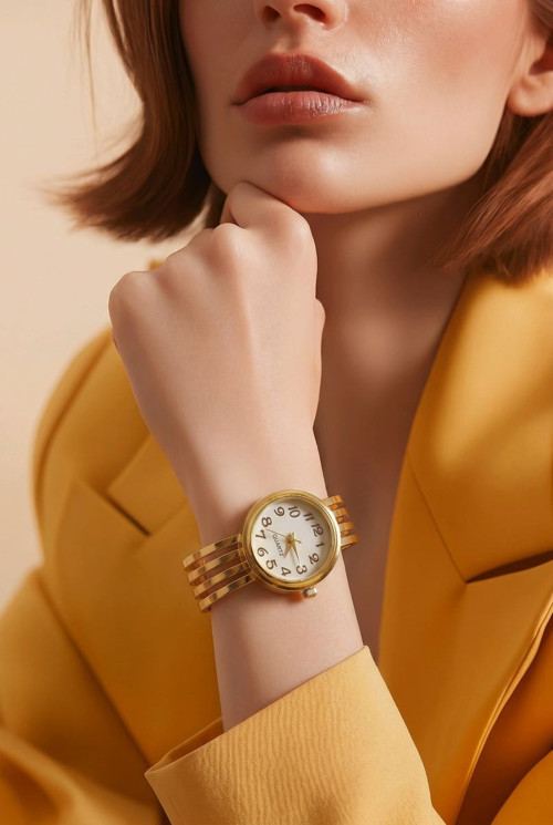 QUARTZ Premium Metal Kelepçe Saat
