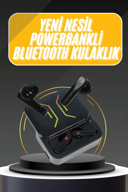 Powerbank Bluetooth Kulaklık Kulaklığı Yüksek Ses Kaliteli