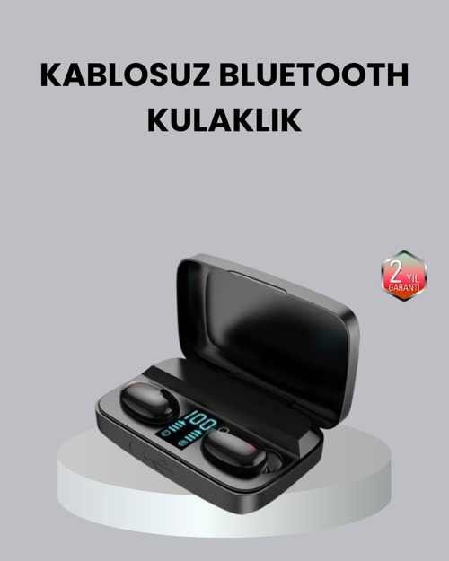 Tws A10s Bluetooth 5.0 Kulaklık Powerbank Şarj Kutulu Mini Tasarım