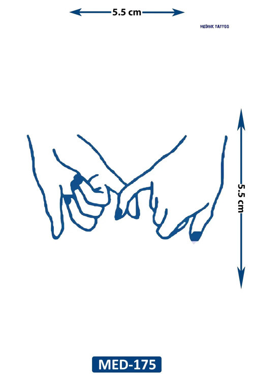Best Friends 5 Cm Minimal Geçici Dövme Yarı Kalıcı Geçici Dövme
