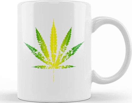 St Patrick Marijuana Gift Kupa Bardak Porselen