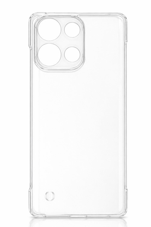 Redmi Note 13 Pro 4G Uyumlu Kamera Korumalı Yanları Açık Sararmaz Sert Mika Şeffaf Kılıf