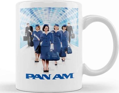 Pan Am Defunct Airline 01 Kupa Bardak Porselen