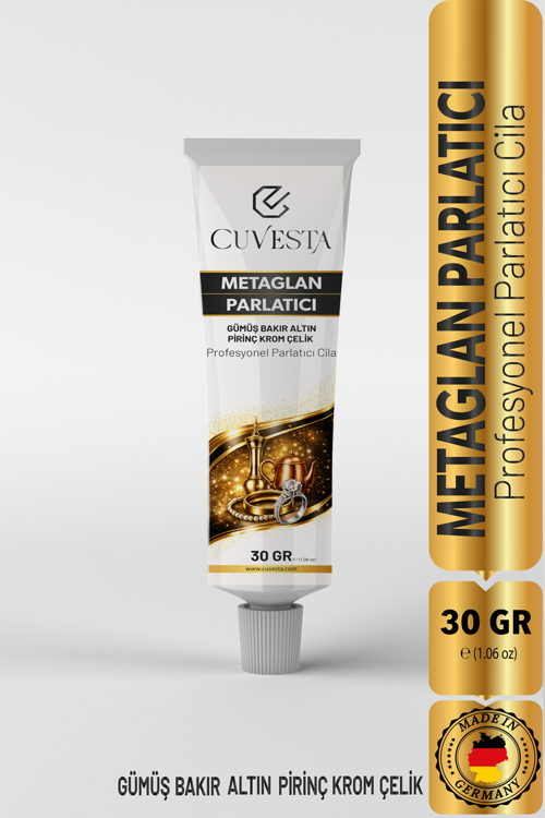 Metaglan Parlatıcı Gümüş/Bakır/Altın/Krom/Çelik/Pirinç/Nikel Parlatma Cilası