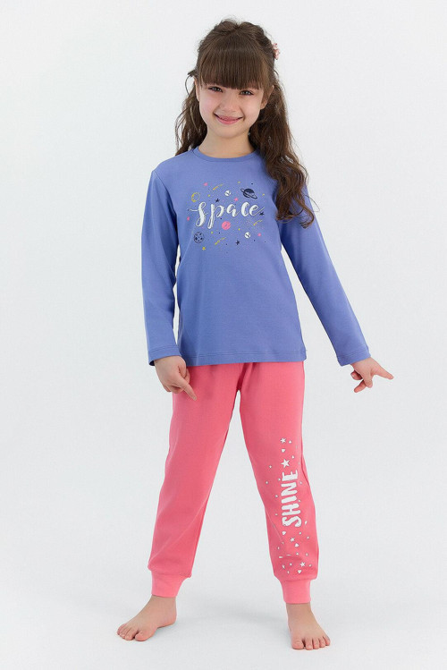 2565 Space Kız Çocuk Pijama Takımı