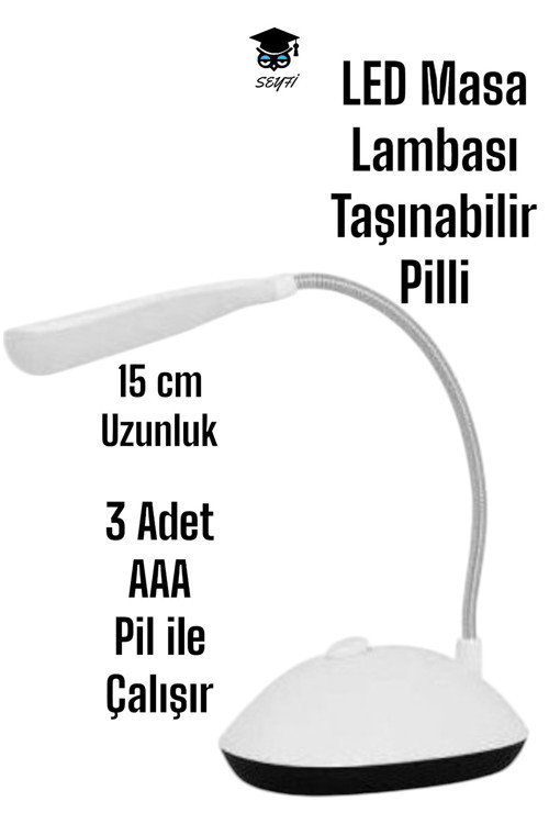 MİNİ Katlanabilir LED Masa Lambası PİLLİ