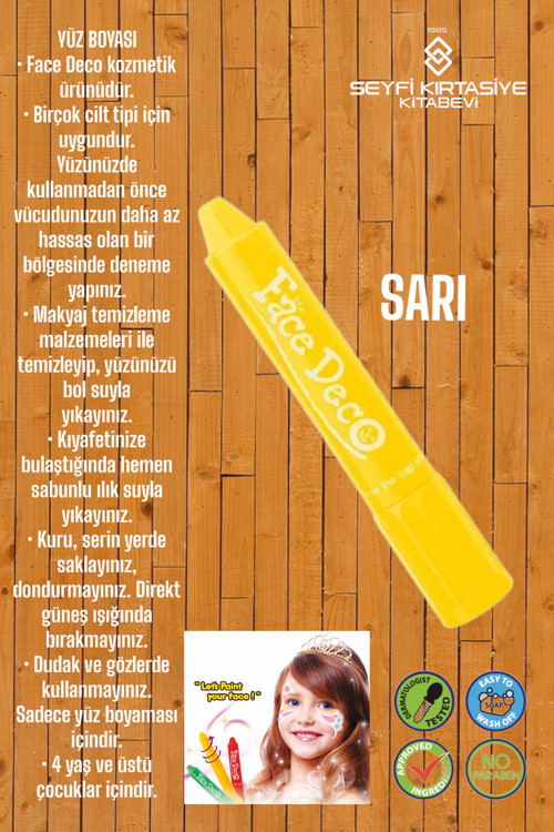 FACE TİME YÜZ BOYASI TEK RENK RUJ MODEL %100 SAĞLIĞA UYGUN CE VE AP BELGELİ AMOS ÜRETİM YERİ KORE