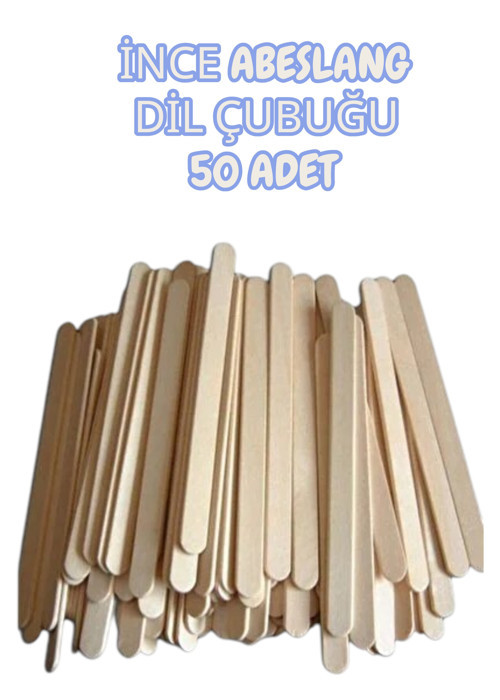İNCE ABESLANG DİL ÇUBUĞU 50 ADET