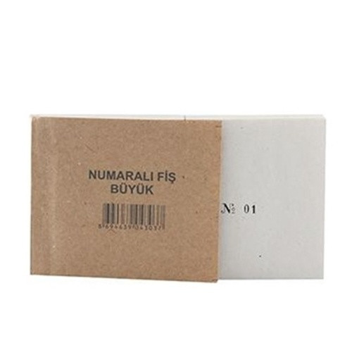 Numaralı Fiş Büyük - 2 adet