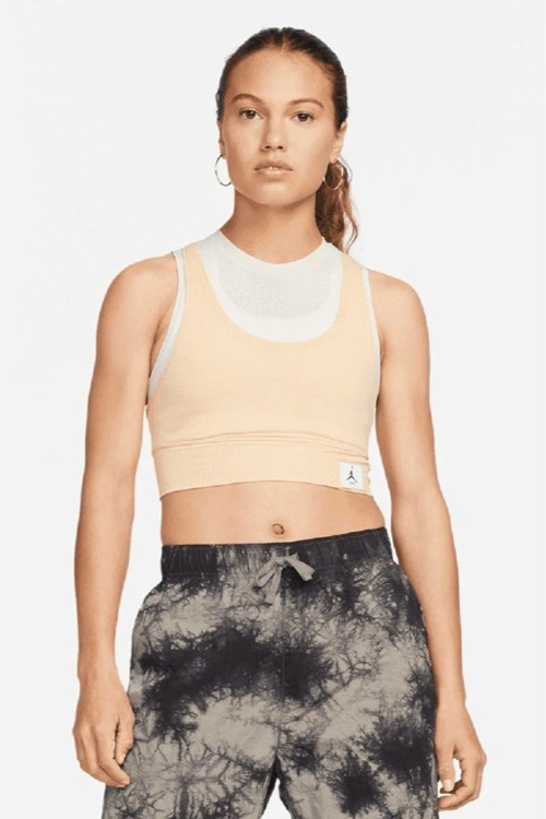 Jordan Essentials Cropped Kadın Atlet Krem
