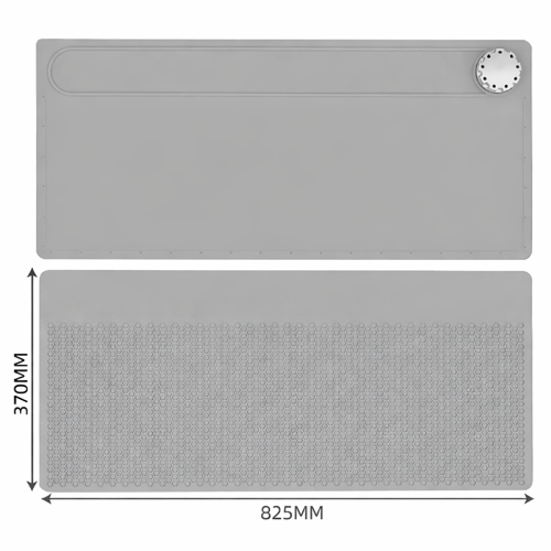 TE-729 ANTİSTATİK ISIYA DAYANIKLI ELEKTRONİK TAMİR MATI SİLİKON PAD 825 X 370 MM GRİ