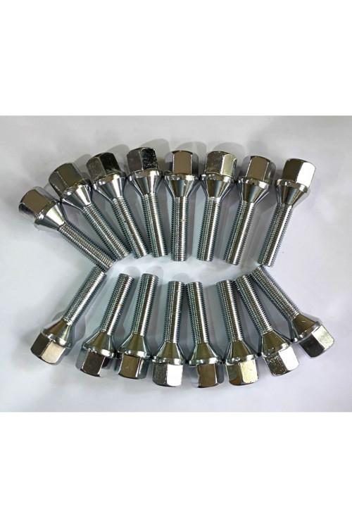 Bijon Takımı Krom Kaplı M12x1.25 - Aa=19mm Diş/boy=39/68mm, 16 adet bijon