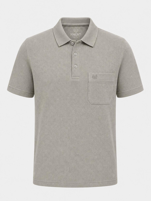 Polo Yaka Klasik Fit Kısa Kol Erkek Desenli Tişört 7649