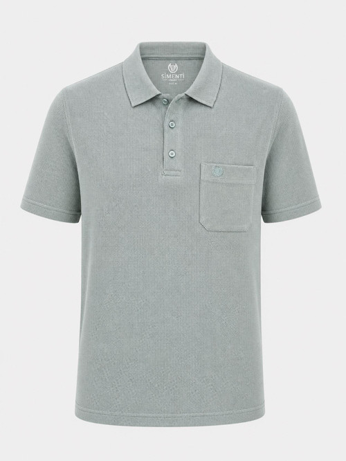 Polo Yaka Klasik Fit Kısa Kol Erkek Cepli Tişört 7648