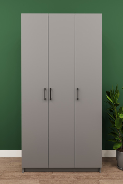Lüks 3 Kapaklı Portmanto Askılı Vestiyer %100 MDF Ayakkabılık Dolabı V07