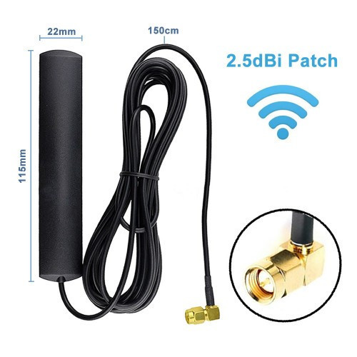2.5dBi Patch Anten 1.5 Metre Sma Erkek 433Mhz 50ohm Anten Gsm Gprs Wifi RF Sinyal Kuvvetlendirici 3