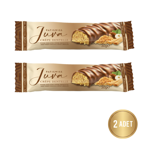 Fındık Parçacıklı Fındık Kreması İle Krep Kırığı Dolgulu Sütlü Çikolata, 30G x 2 Adet