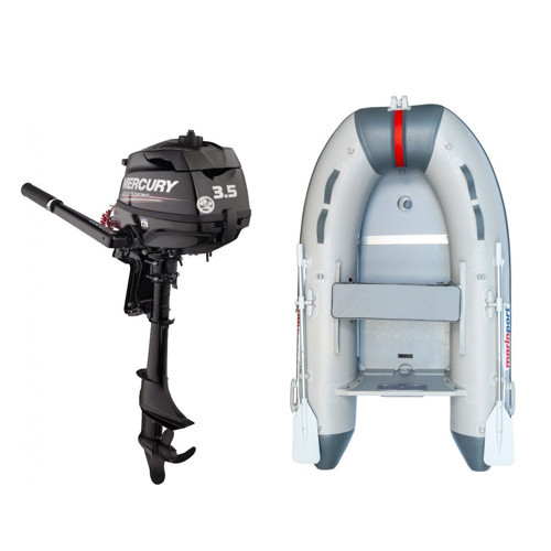 2.30 Ahşap Taban Şişme Bot + Mercury 3.5 HP Deniz Motoru