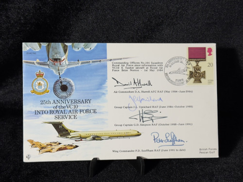 İngiltere Benham İmzalı Limited 19/900 FDC 25. Yıl Özel Anısı - VC10 Kraliyet Hava Kuvvetleri Hizmeti