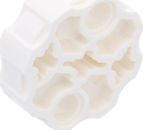 Technic Aksesuar Custom MOC Axle Connector Block Pinli Beyaz Blok