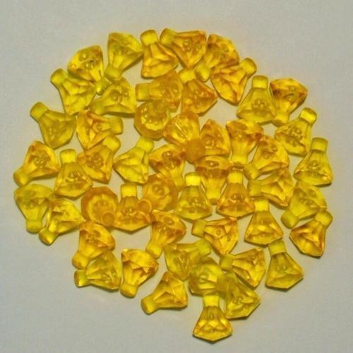 Aksesuar Custom Mücevher 1 X 1 Diamond Şeffaf Sarı Elmas Jewel