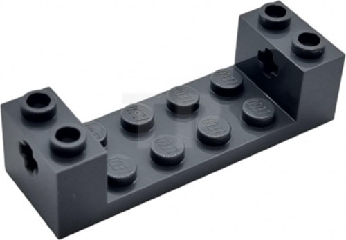 Aksesuar MOC Brick 2 x 6 Axle Delikli Tekerlek Aks Koyu Gri Tuğla