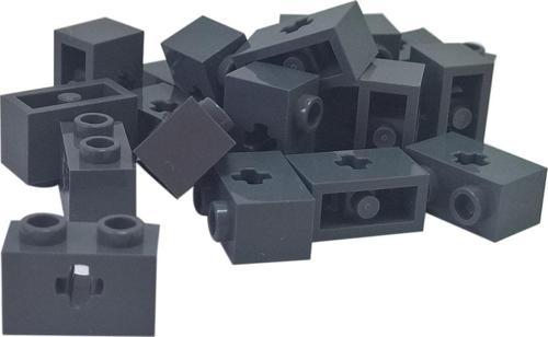 Aksesuar Moc Technic Brick 1 X 2 Axle Delikli Tuğla Koyu Gri