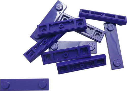 Custom Moc Aksesuar Plate Modified 1 X 4 Stud Groove Mor Tuğla