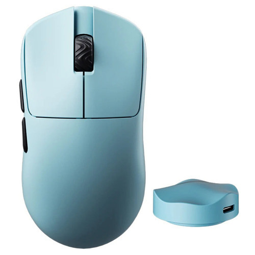 V6 8K Hz PixArt 3950 Sensör Mavi Kablosuz Simetrik Gaming Mouse