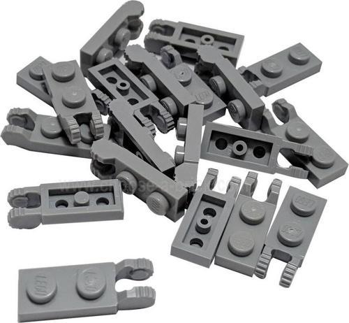 Custom MOC Hinge Plate 1 x 2 Menteşe Eklem Parçası Açık Gri