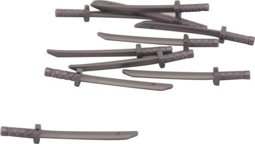 Minifigür Weapon Ninjago Ninja Sword Katana Kılıç Gümüş 2 Adet