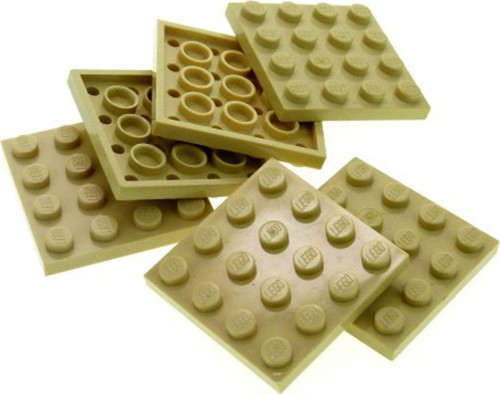 Creator Moc Custom Aksesuar Plate 4 X 4 Düz Tuğla Taba