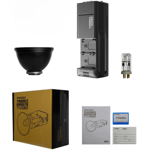 YN200-II 200W Taşınabilir Sony NP-F Batarya Uyumlu TTL Flaş