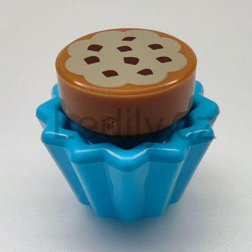 Aksesuar Custom Minifigür Minifigure Cookie Medium Azure Cupcake