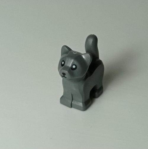 Orjinal Aksesuar Custom Minifigür Minifigure Hayvan Animal Cat Yavru Gri British Shorthair Kedi