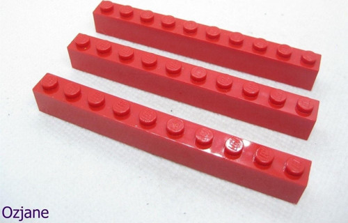 Creator Aksesuar Custom Moc Brick 1 X 10 Tuğla Kırmızı