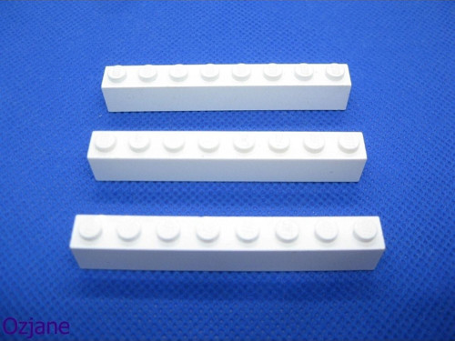 Creator Aksesuar Custom Moc Brick 1 X 8 Tuğla Beyaz