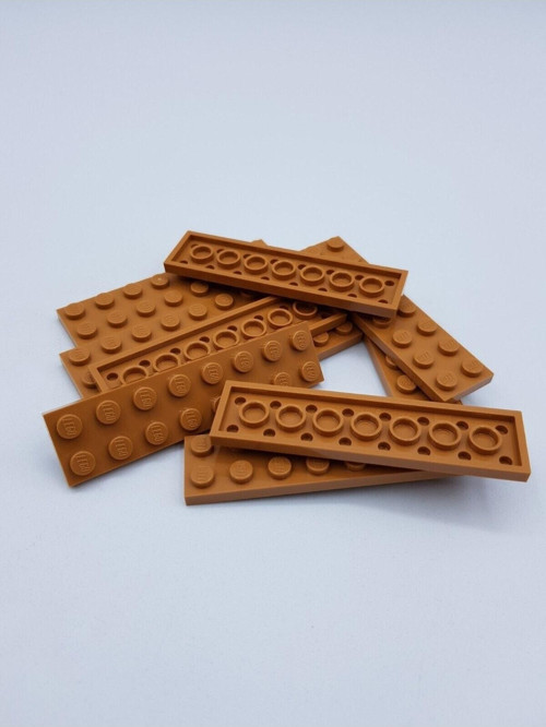 Creator Aksesuar Custom Moc Plate 2 X 8 Tuğla Açık Kahverengi