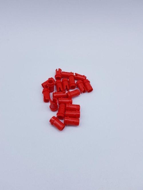 Orjinal Aksesuar Custom Moc Technic Pin 1/2 Friction Ridges Kırmızı