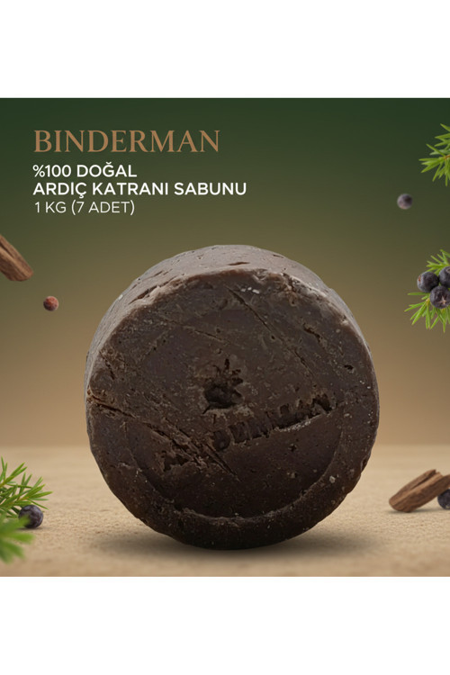 %100 Doğal Ardıç Katranı Sabunu 1Kg (7Adet)